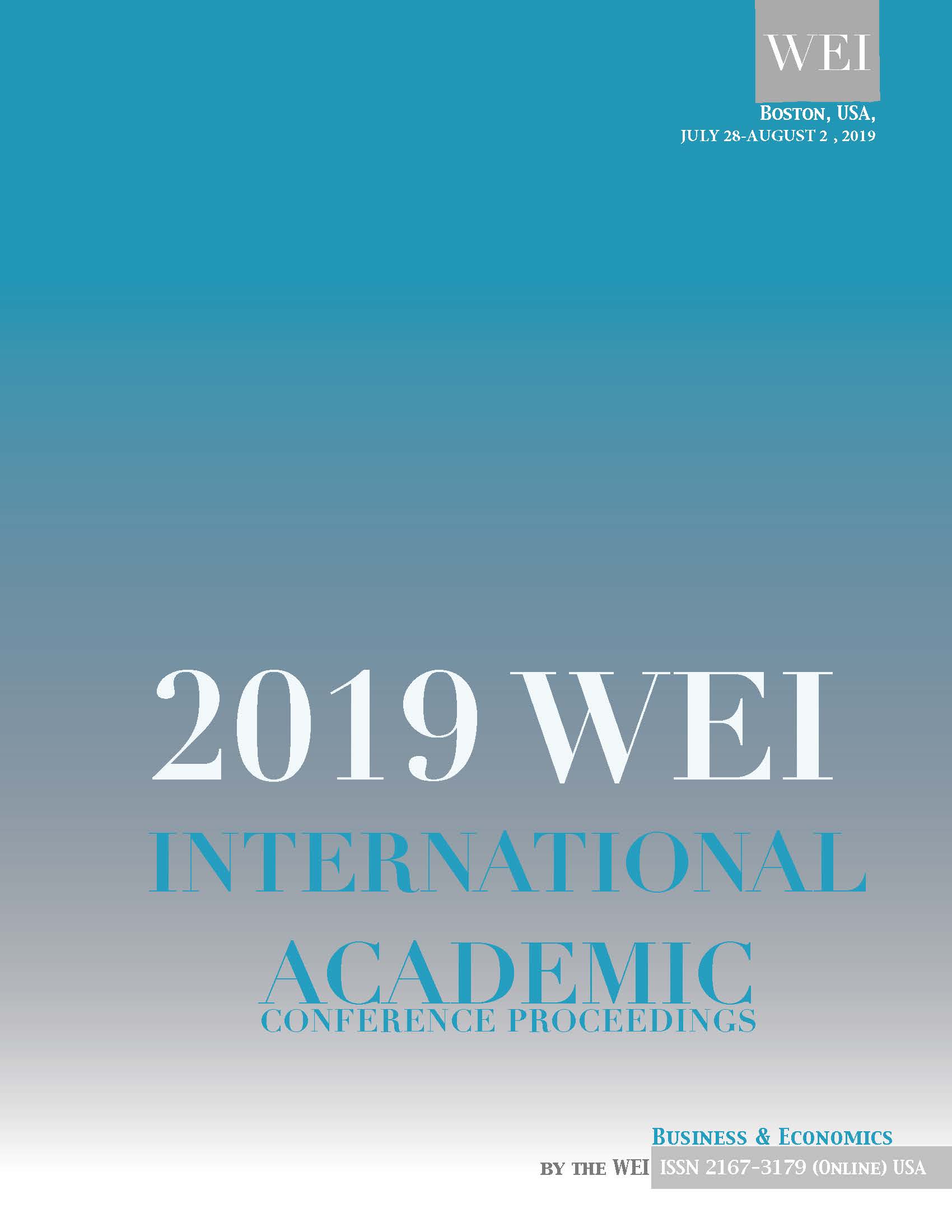 WEI International Academic Conference Proceedings